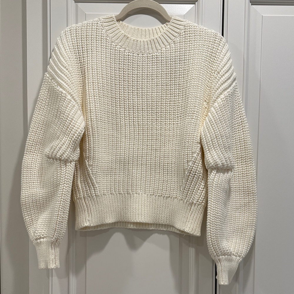 Banana Republic Cream Crew Neck Sweater